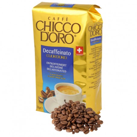 Café en grains décaféiné Chicco d'Oro Tradition Cuor d'Oro 250 Grs