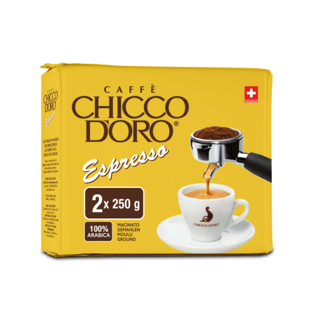 Café moulu Chicco d'Oro ESPRESSO 2 x 250g